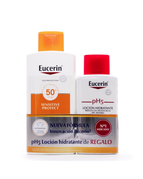Eucerin Sun Loción Extra Light FPS50+ 400ml + pH5 Loción Hidratante 200ml