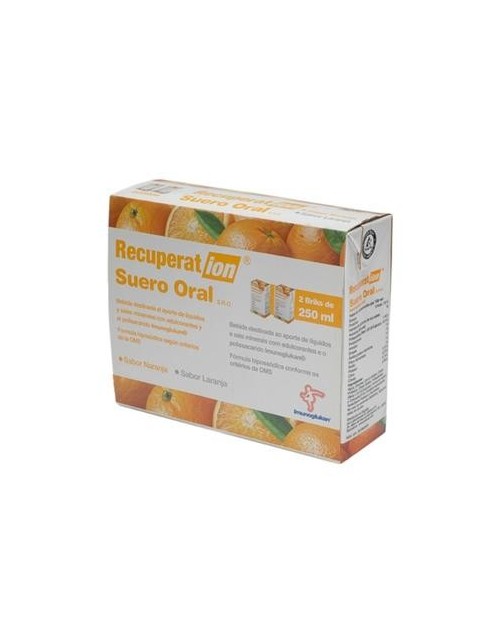 recuperation suero oral naranja 2x250ml