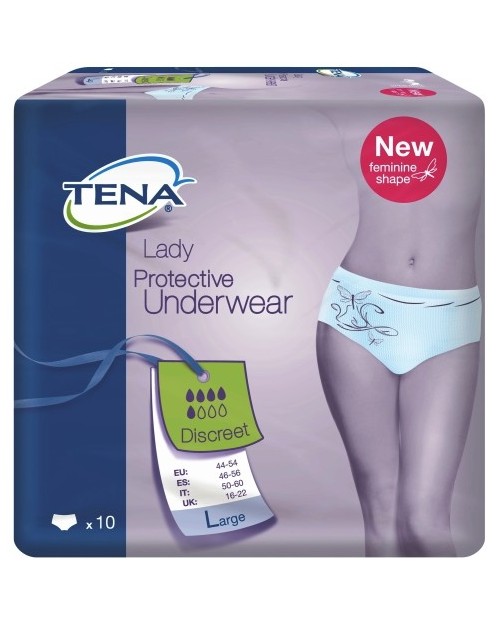 tena lady prot.underwear plus t/m 12u
