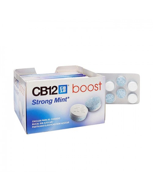 CB12 Boost Chicles Menta 10 Unidades x 12 Cajas
